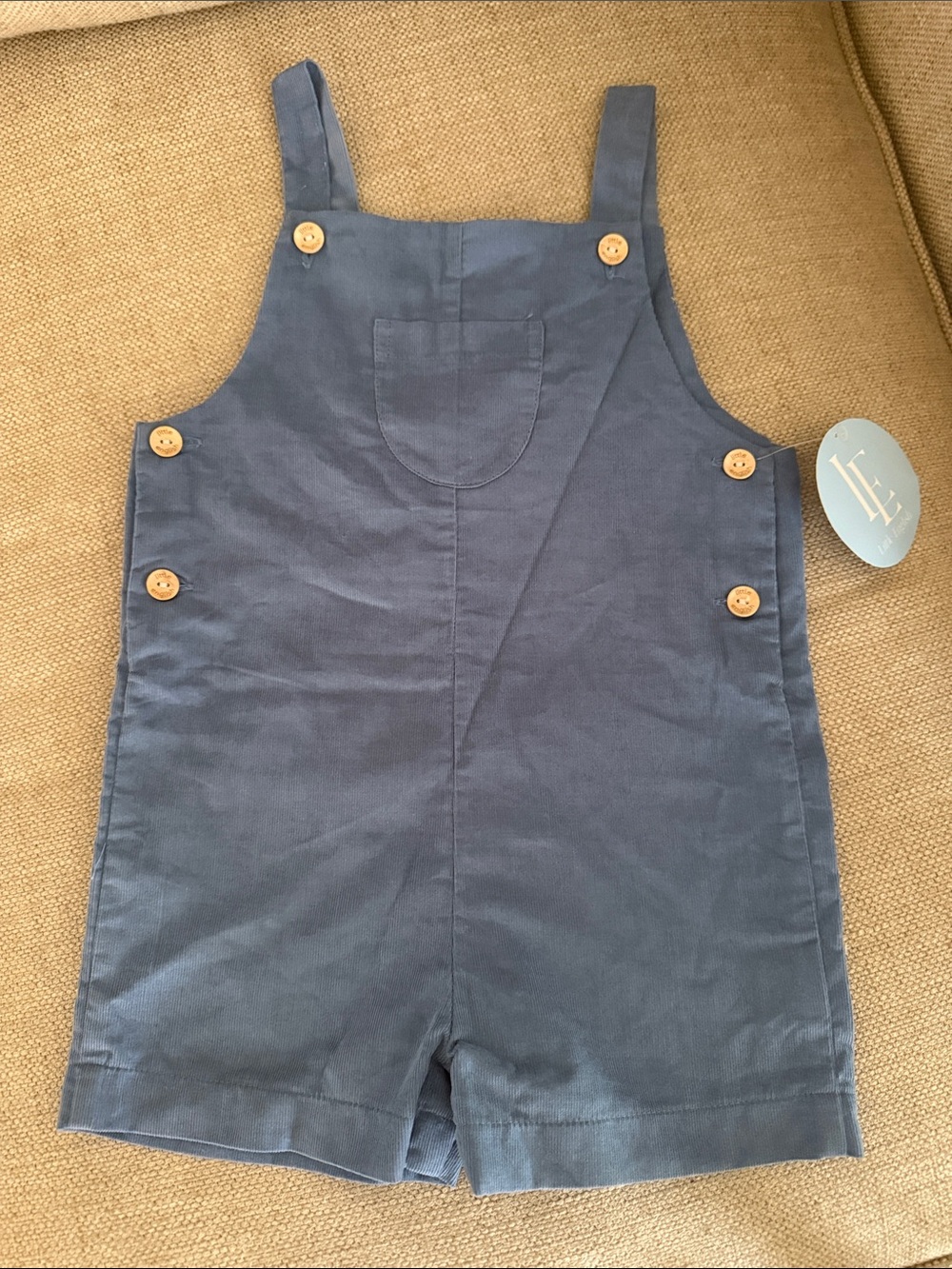 Little English Jack Shortall in Stormy Blue Corduroy